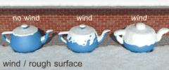 Setting 'wind / rough surface'
