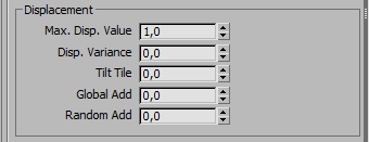 Setting 'Displacement'