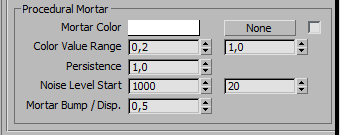 Setting 'Procedural Mortar'