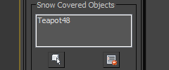 Setting 'snow covered objects'