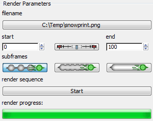 render parameters
